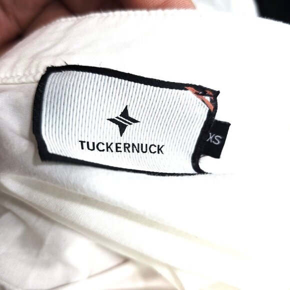 Tuckernuck Womens White Poplin Royal Shirt Tunic Dress XS 100% Cotton 3/4 Sleeve - Picture 5 of 6